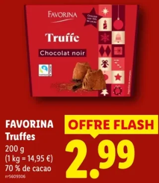 FAVORINA Truffes chocolat noir