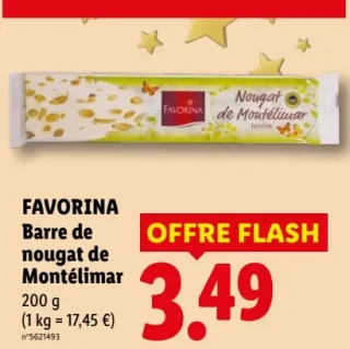 FAVORINA Barre de nougat de Montélimar