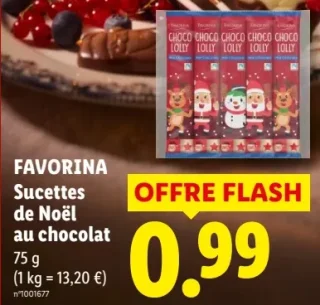FAVORINA Sucettes de Noël au chocolat