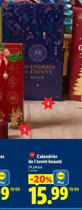 Calendrier de l'avent beauté