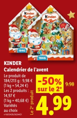 KINDER Calendrier de l'avent