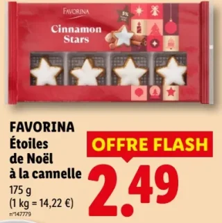 Favorina Étoiles de Noël à la cannelle