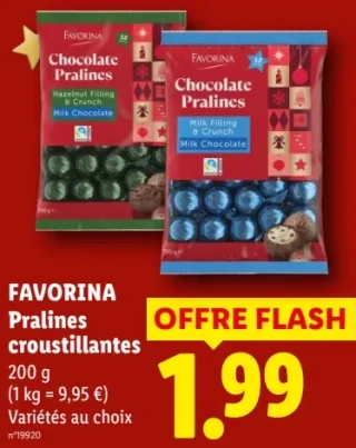 Favorina Pralines croustillantes