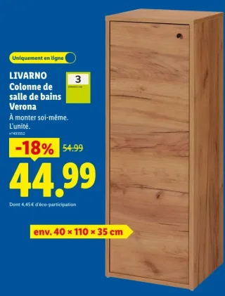 LIVARNO Colonne de salle de bains Verona