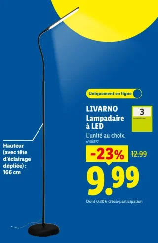 LIVARNO Lampadaire à LED