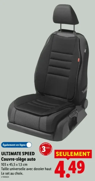 ULTIMATE SPEED Couvre-siège auto