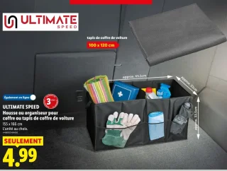 ULTIMATE SPEED Housse ou organiseur pour coffre ou tapis de coffre de voiture