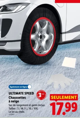 ULTIMATE SPEED Chaussettes à neige