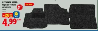 ULTIMATE SPEED Tapis de voiture universels