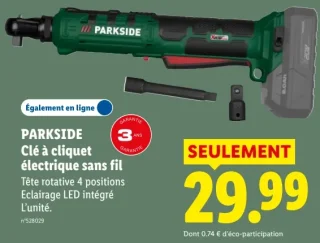 PARKSIDE Clé à cliquet électrique sans fil