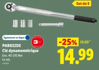 PARKSIDE Clé dynamométrique