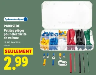 Petites pièces pour électricité de voiture Parkside