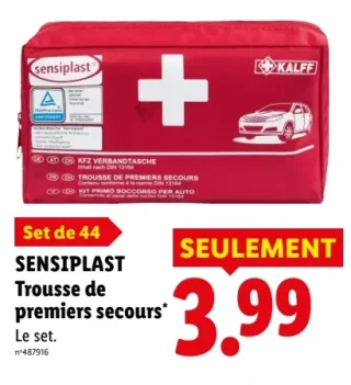 Trousse de premiers secours Sensiplast