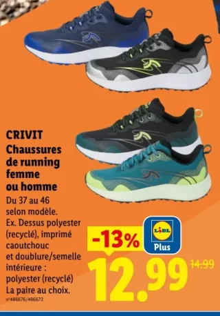 CRIVIT Chaussures de running femme ou homme