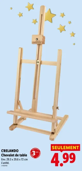 Chevalet de table CRELANDO