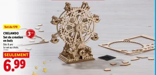 CRELANDO Set de création en bois