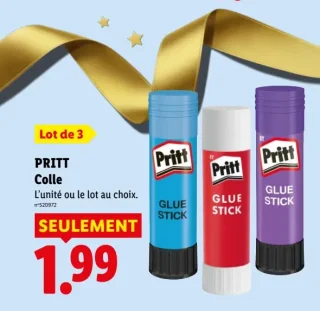 PRITT Colle Lot de 3