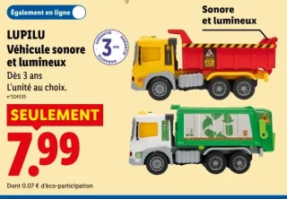 LUPILU Véhicule sonore et lumineux