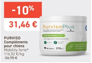PURVISO Compléments pour chiens Mobility forte*