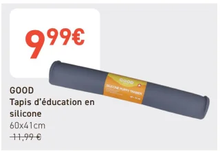 GOOD Tapis d'éducation en silicone 60x41cm