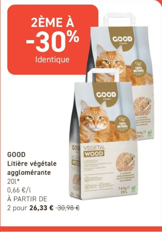 Litière végétale agglomérante GOOD