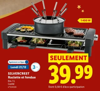SILVERCREST Raclette et fondue