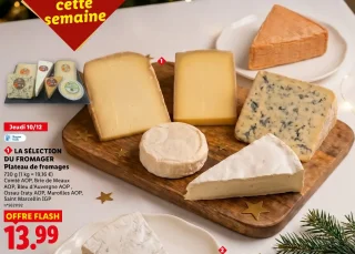 LA SÉLECTION DU FROMAGER Plateau de fromages