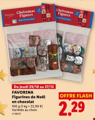 FAVORINA Figurines de Noël en chocolat