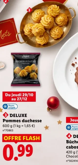 DELUXE Pommes duchesse