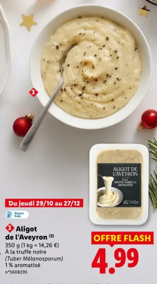 Aligot de l'Aveyron à la truffe noire
