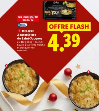 DELUXE 2 cassolettes de Saint-Jacques