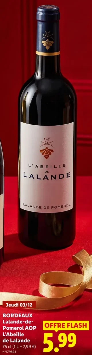 Bordeaux Lalande-de-Pomerol AOP L'Abeille de Lalande