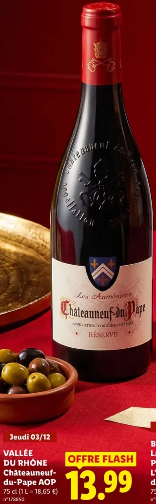Vallée du Rhône Châteauneuf-du-Pape AOP Les Aumôniers Réserve