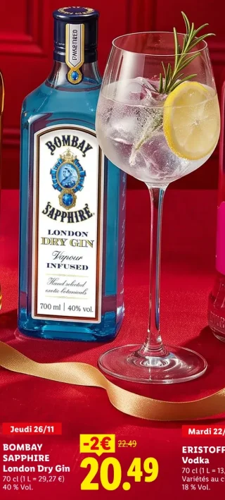 BOMBAY SAPPHIRE London Dry Gin