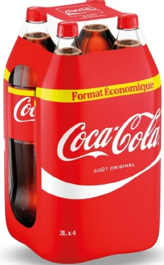 Coca-Cola Goût Original Format Économique 4x2L