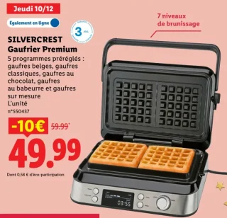 SILVERCREST Gaufrier Premium