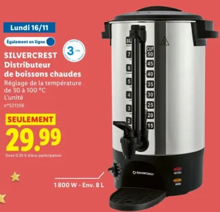 SILVERCREST Distributeur de boissons chaudes