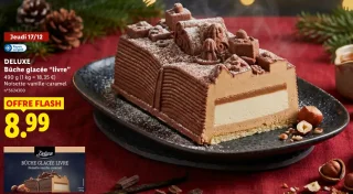 DELUXE Bûche glacée “livre” Noisette-vanille-caramel
