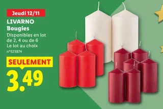 LIVARNO Bougies