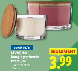 LIVARNO Bougie parfumée Premium