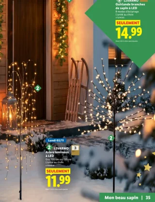 Arbre lumineux à LED LIVARNO