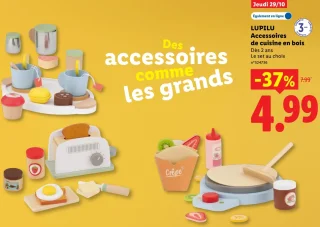 Accessoires de cuisine en bois LUPILU