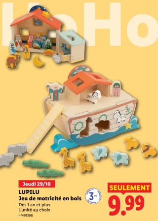 Jeu de motricité en bois LUPILU