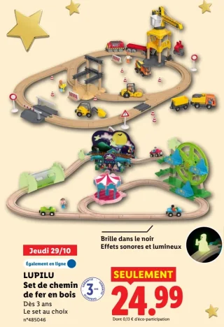 Set de chemin de fer en bois LUPILU