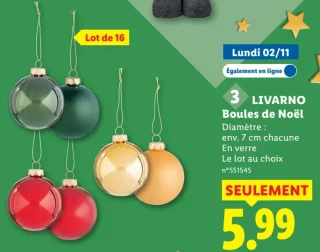 Boules de Noël LIVARNO