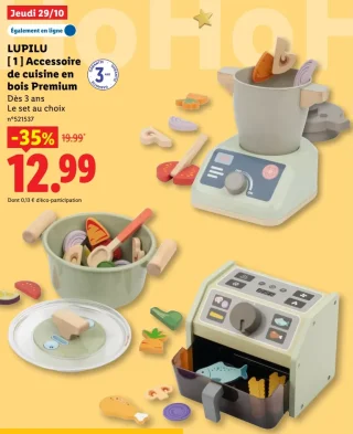 Accessoire de cuisine en bois Premium Lupilu