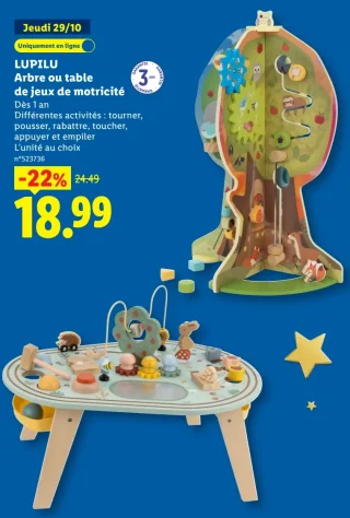 LUPILU Arbre ou table de jeux de motricité