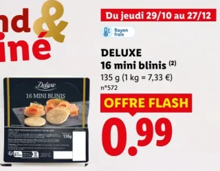Deluxe 16 mini blinis