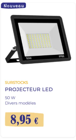 Surstocks Projecteur LED