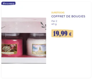 Surstocks Coffret de bougies